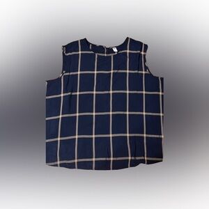 Old Navy blue and khaki tank top size XXL